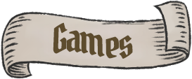 Banner with text: Games